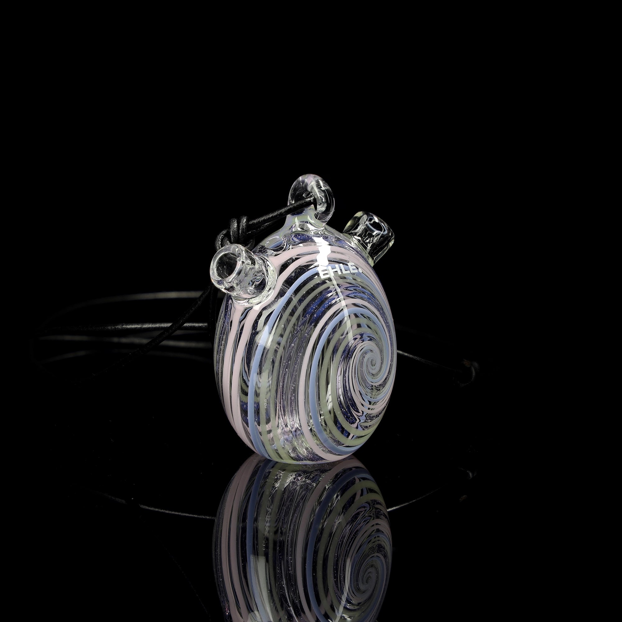 ehle-qualm-ei-mit-farbspirale-handpfeife-glas image 3