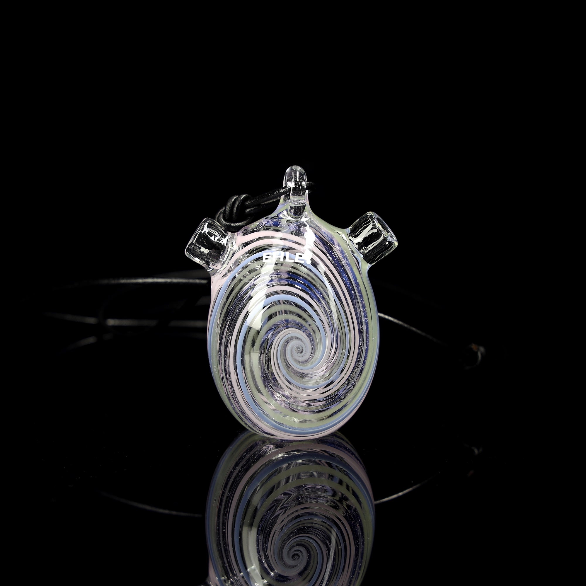 ehle-qualm-ei-mit-farbspirale-handpfeife-glas image 2