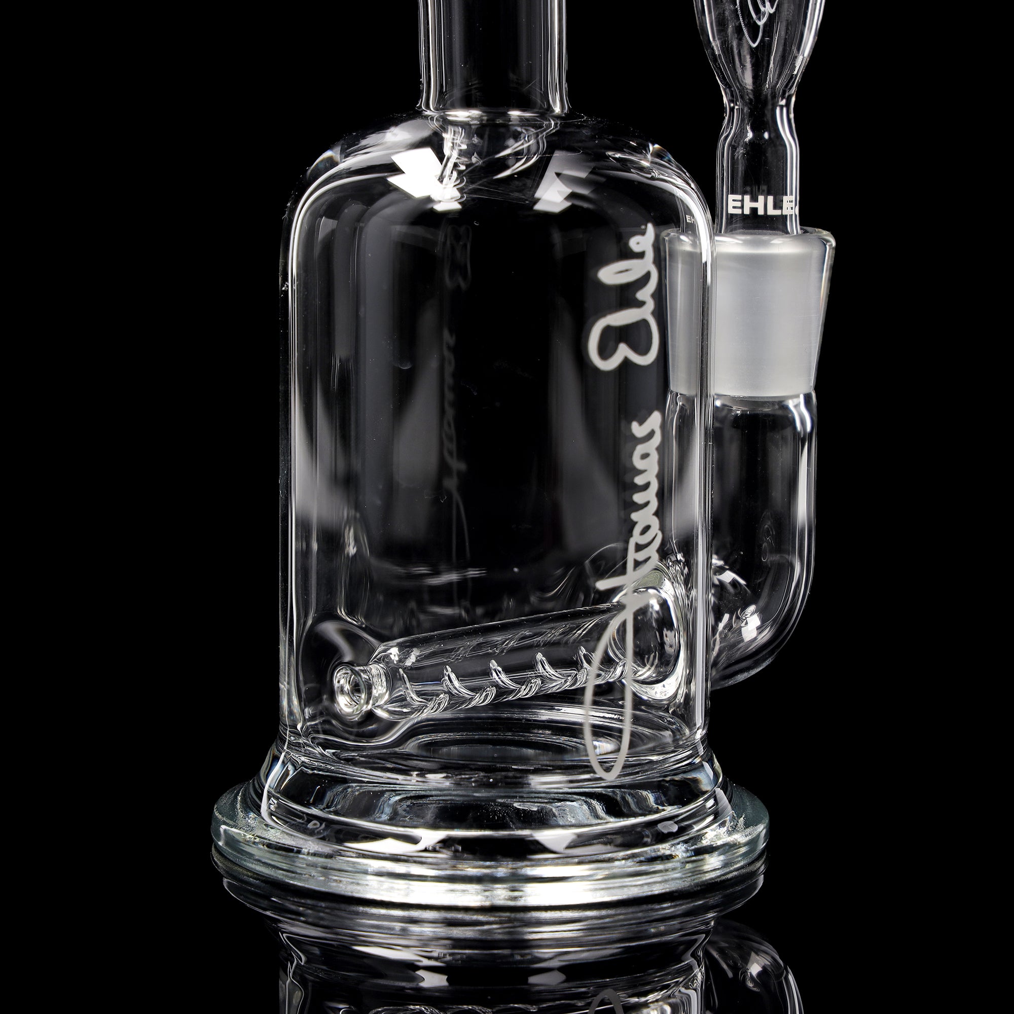 ehle-quergelegt-ns-14-glas-pfeife-10-cm-mit-thomas-ehle-logo image 4