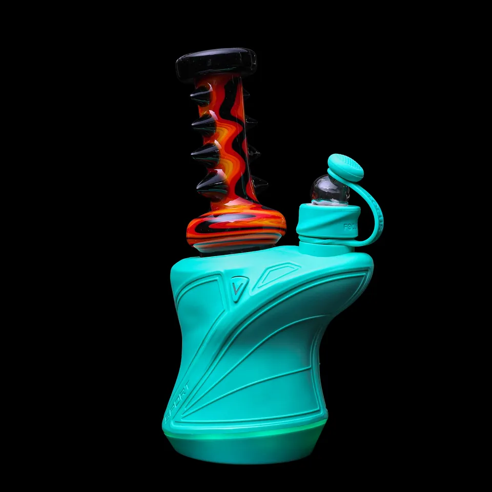 focus-v-x-carsten-glass-carta-dry-top-spike-ripple-black-orange-red image 1