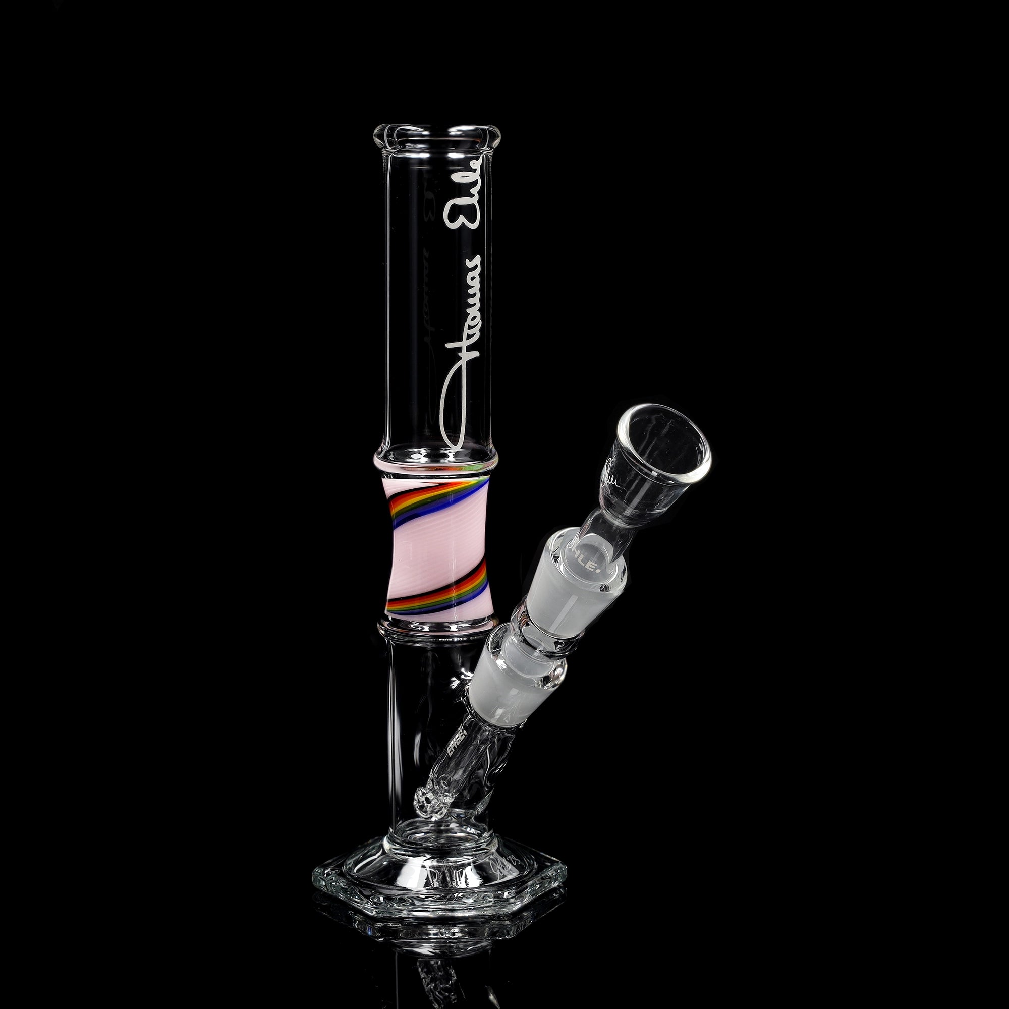 ehle-100ml-zylinder-bong-mit-farbsection-25cm image 1