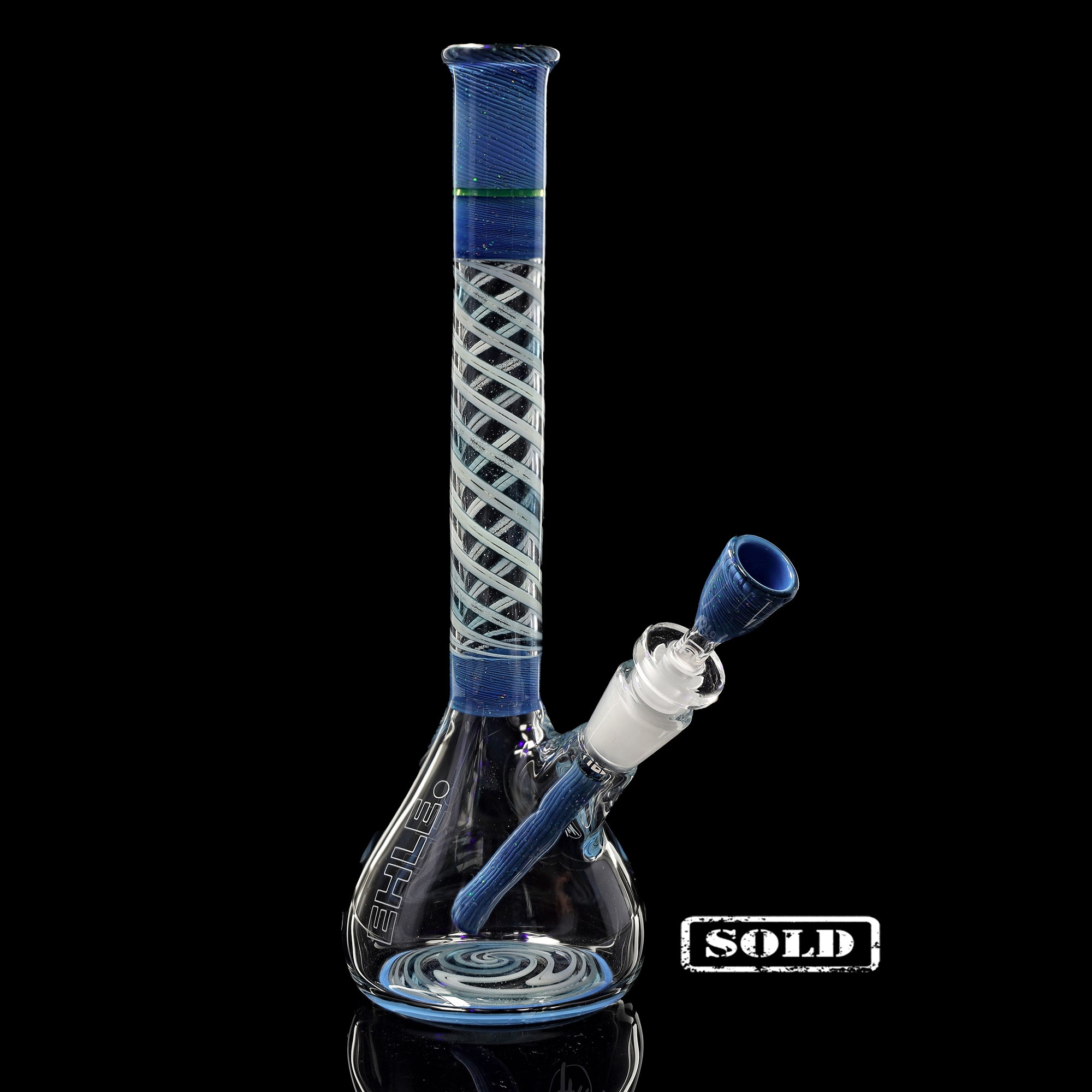 ehle-x-mah-agate-cyclone-mini-beaker-collab-bong image 1