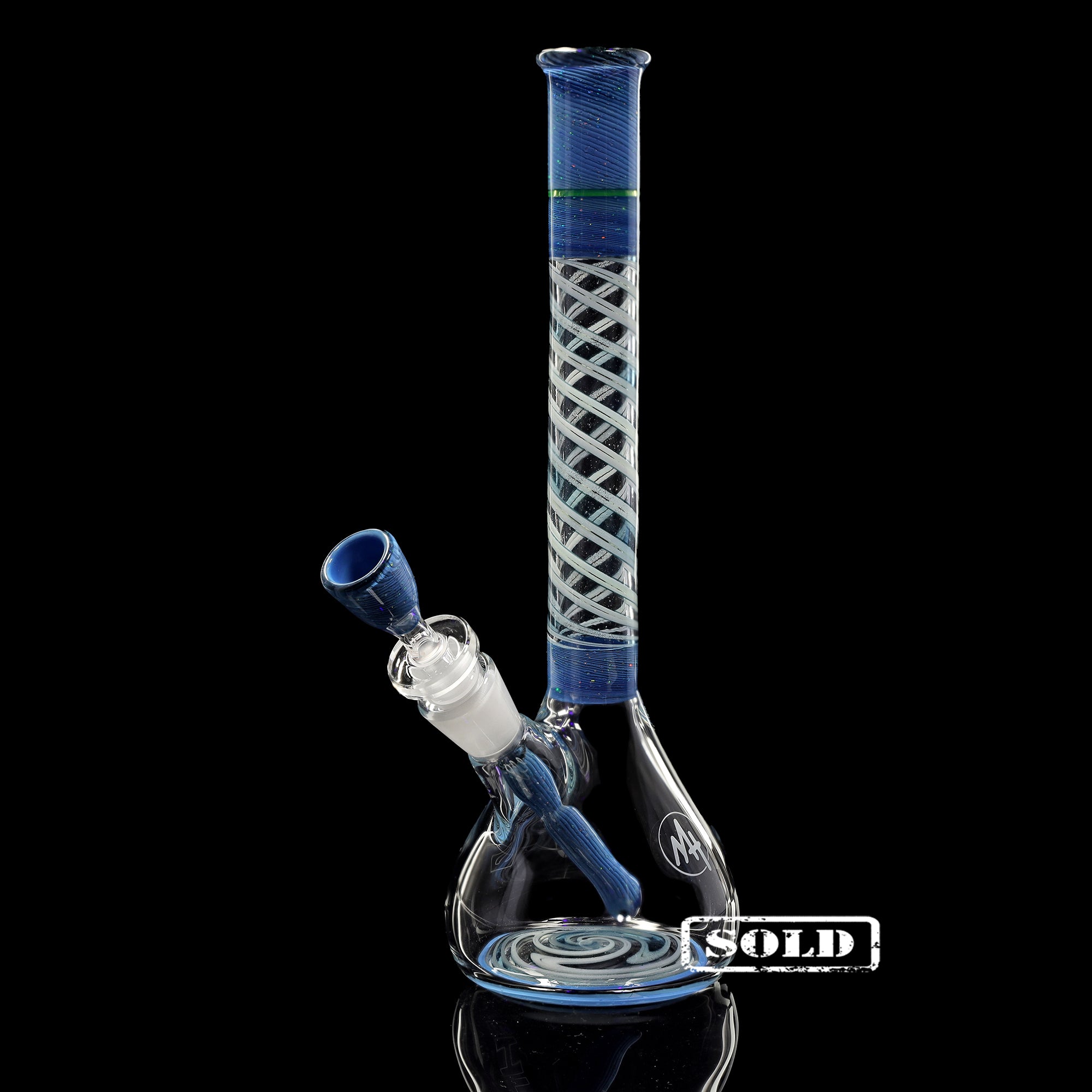 ehle-x-mah-agate-cyclone-mini-beaker-collab-bong image 5
