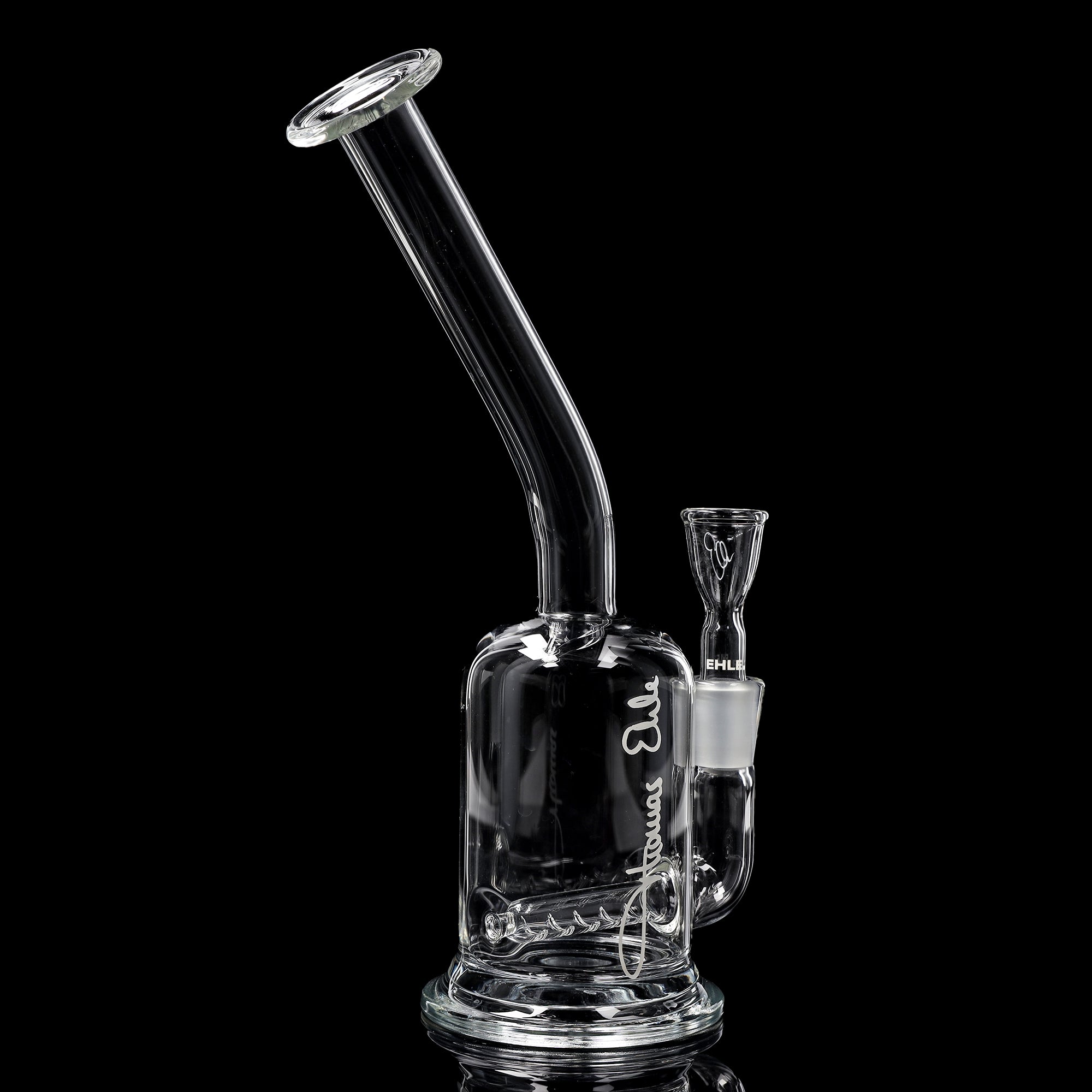 ehle-quergelegt-ns-14-glas-pfeife-10-cm-mit-thomas-ehle-logo image 6