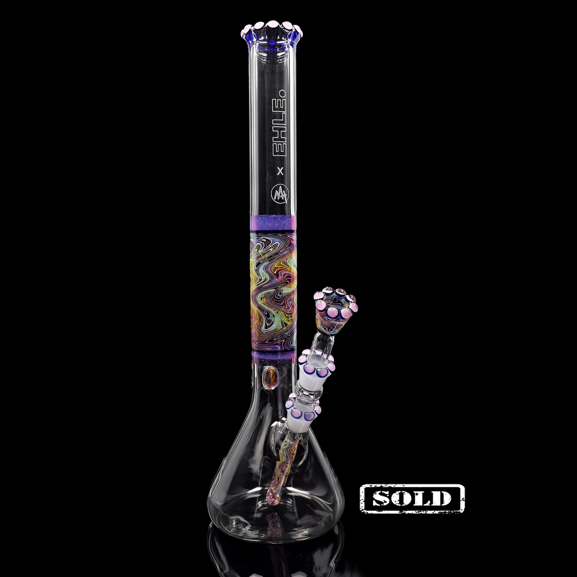 ehle-x-mah-collab-bong-crushed-opal-premium-glasbong image 1