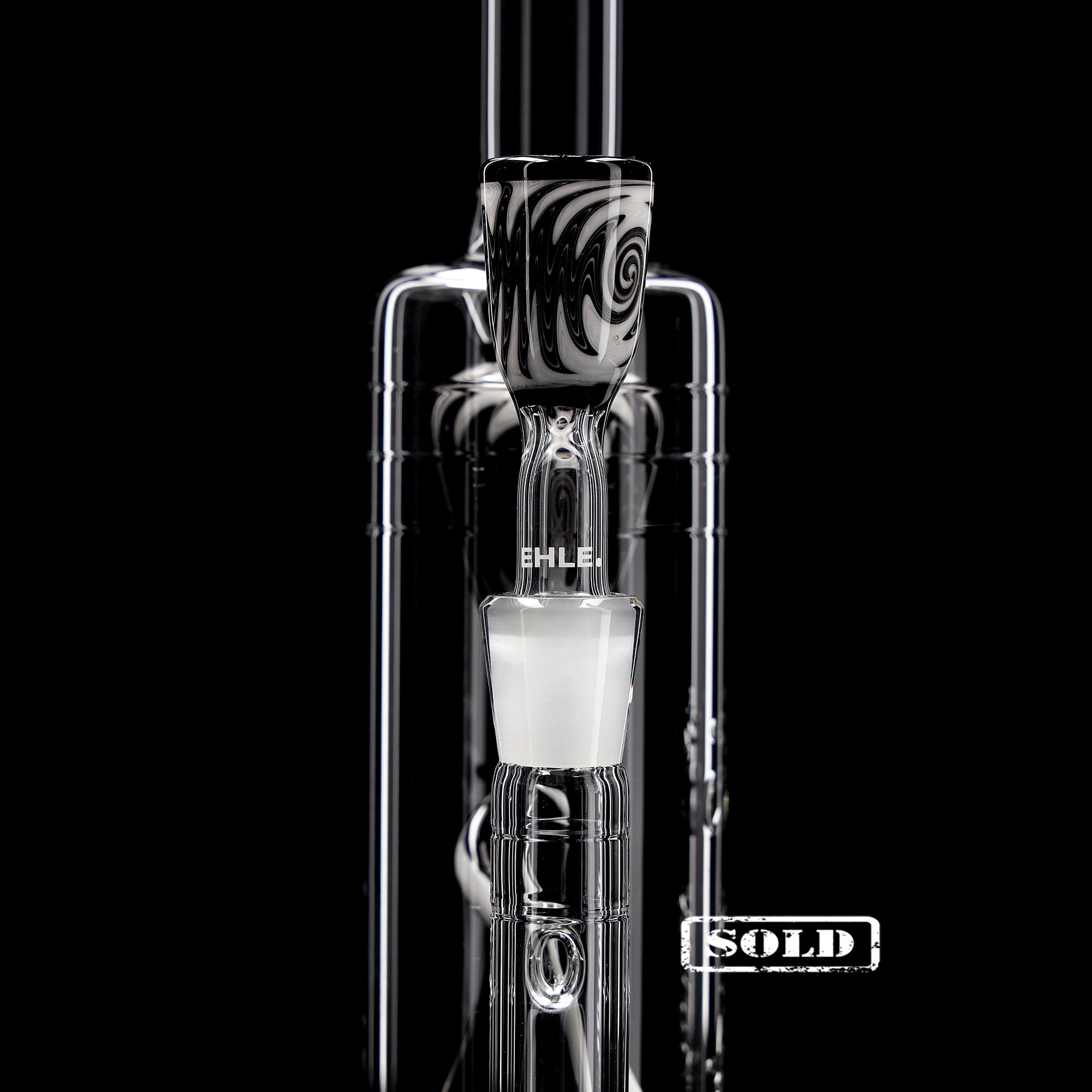 ehle-best-of-2024-august-bottle-perc-black-white-bong-ns14-5mm image 3