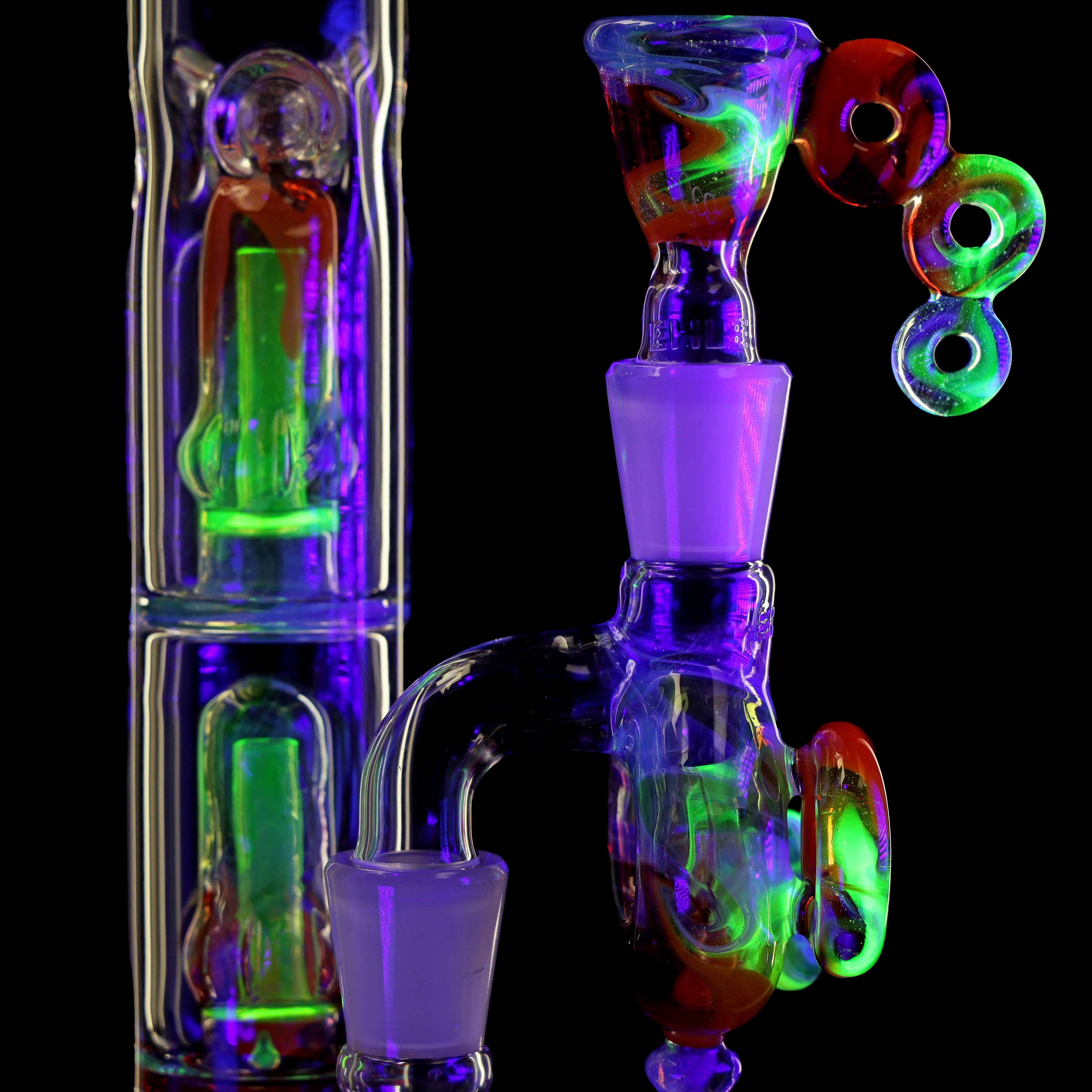 ehle-unikat-bong-leuchtende-sch-nheit-transparent-glowing-rainbow image 6