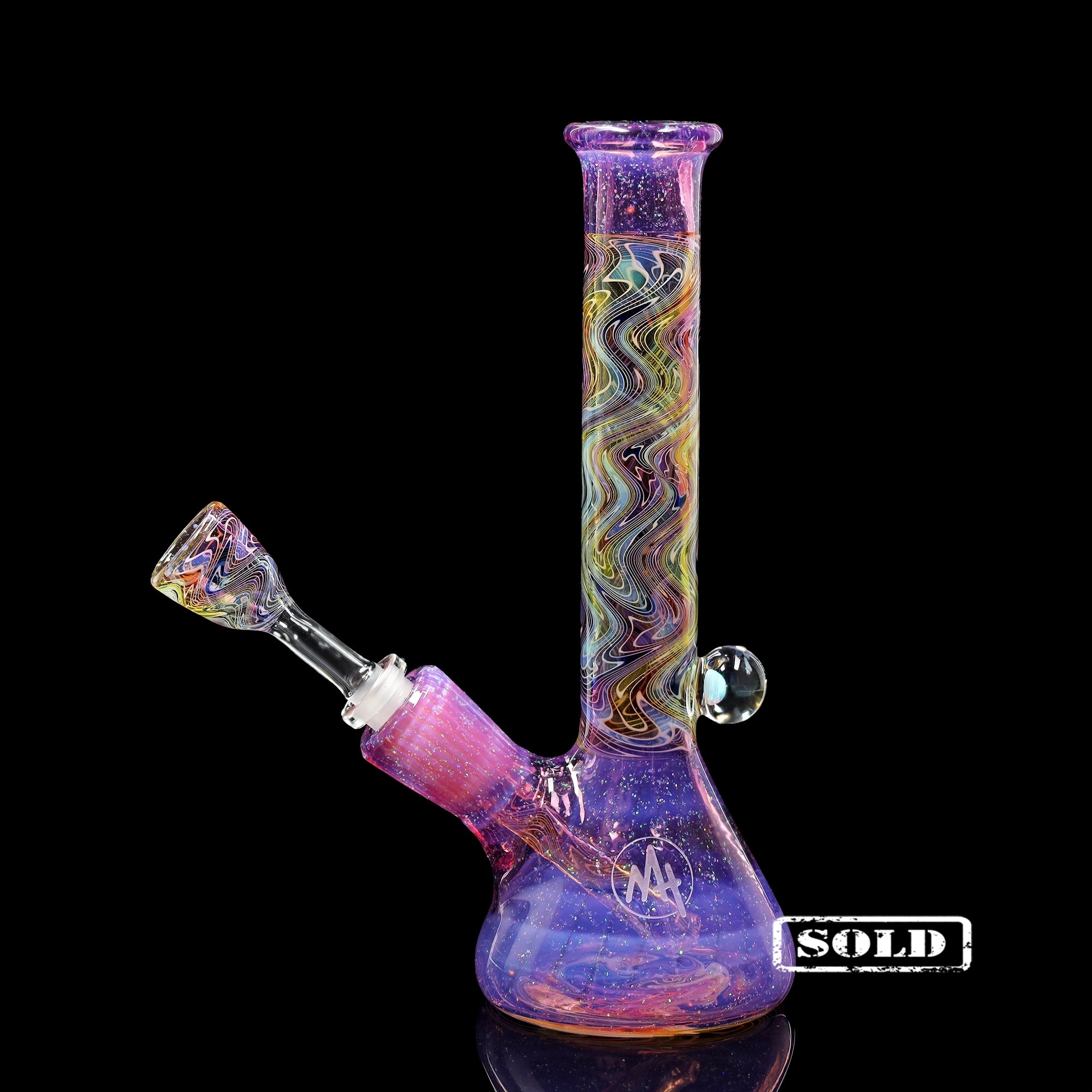 ehle-x-mah-mini-beaker-collab-bong-tele-magenta-opal image 8