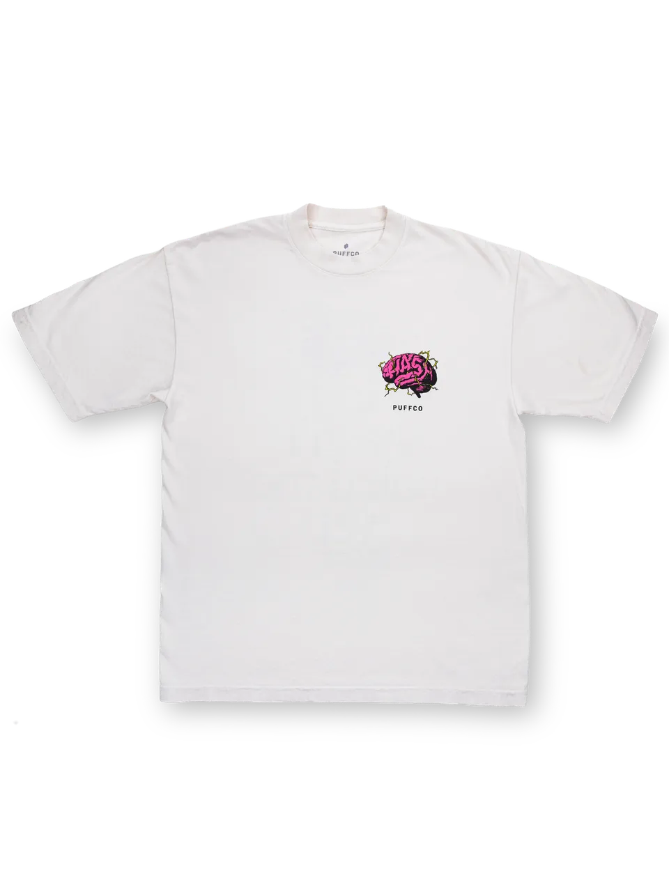 puffco-brain-hash-tee-creme-unisex-shirt-100-baumwolle image 1