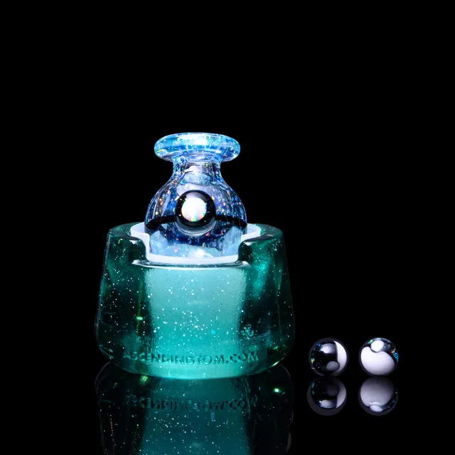 focus-v-dani-girl-glass-pokeball-bubble-cap-teal-mit-opal image 1