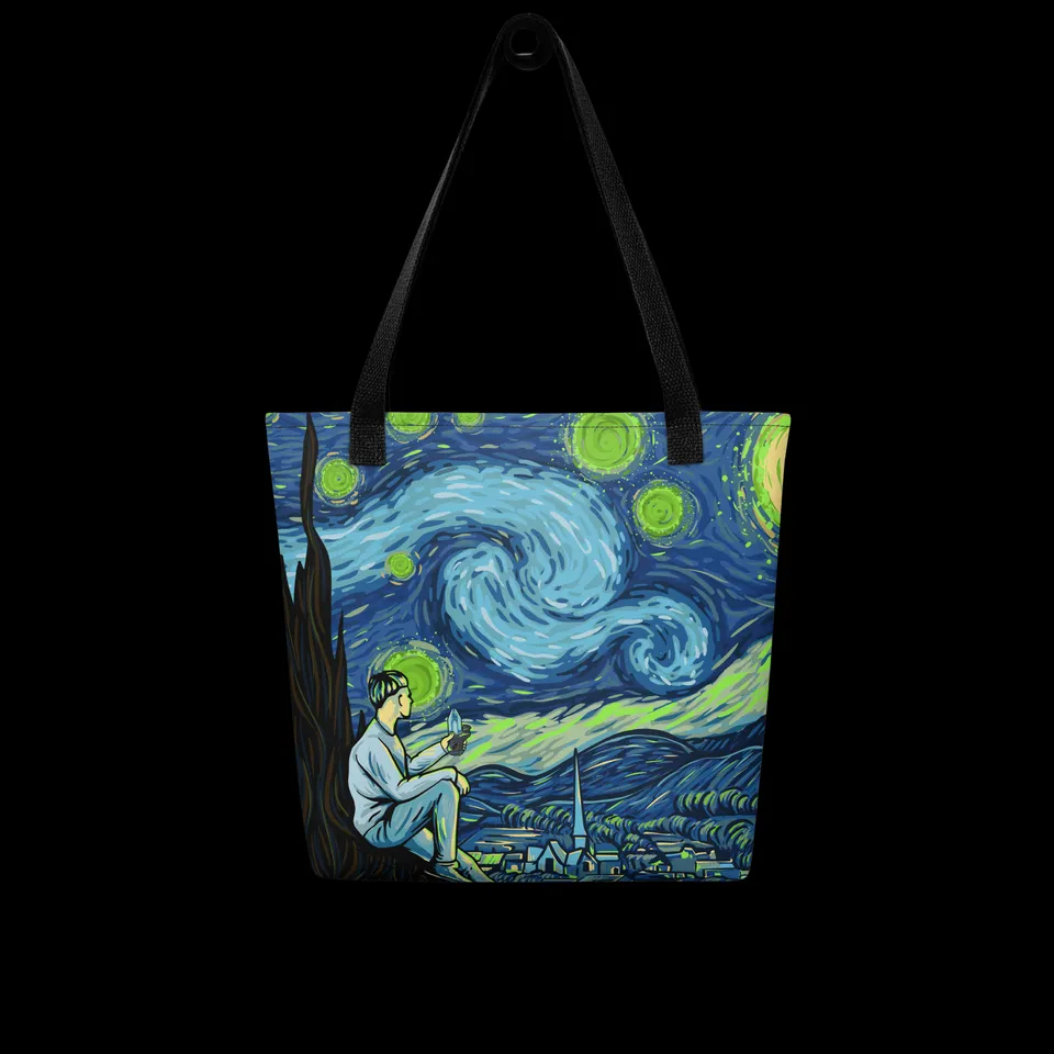 focus-v-carta-starry-night-tote-bag image 1