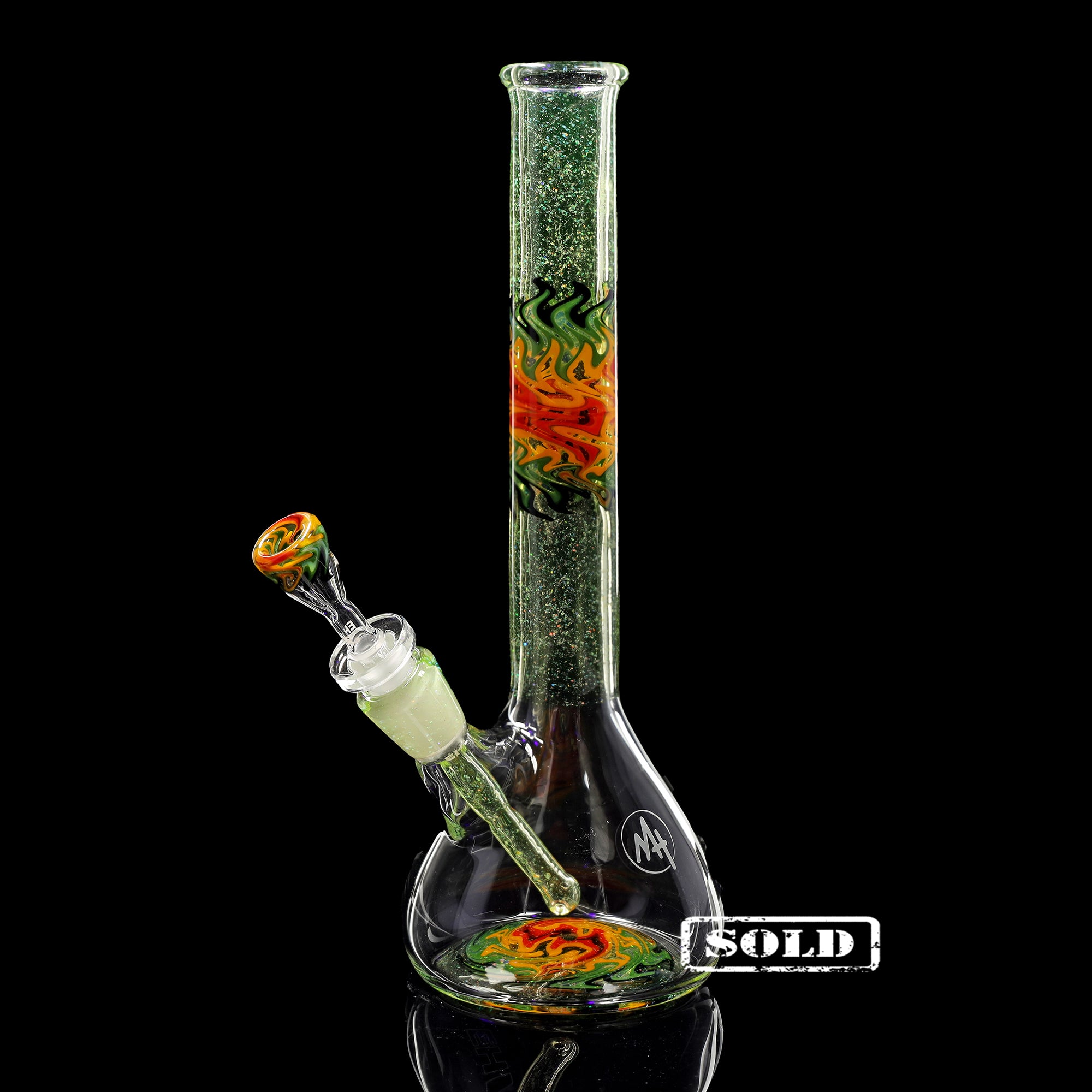 ehle-x-mahglass-jamaica-citrine-mini-beaker-collab-bong image 3