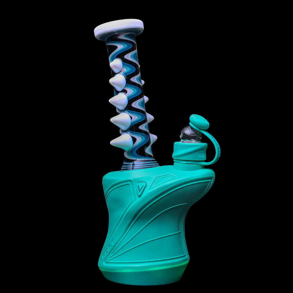 focus-v-x-carsten-glass-carta-top-spike-white-turq-black-dry-top image 1