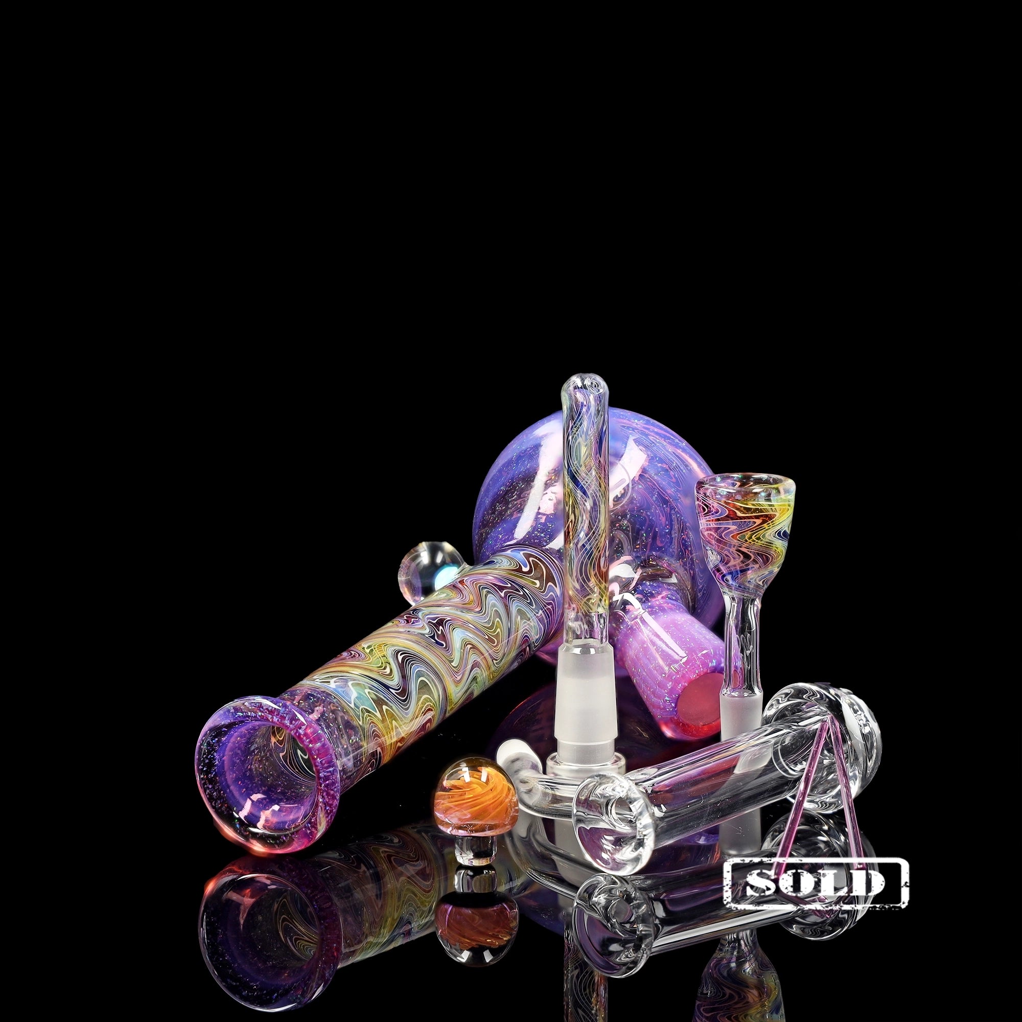 ehle-x-mah-mini-beaker-collab-bong-tele-magenta-opal image 6