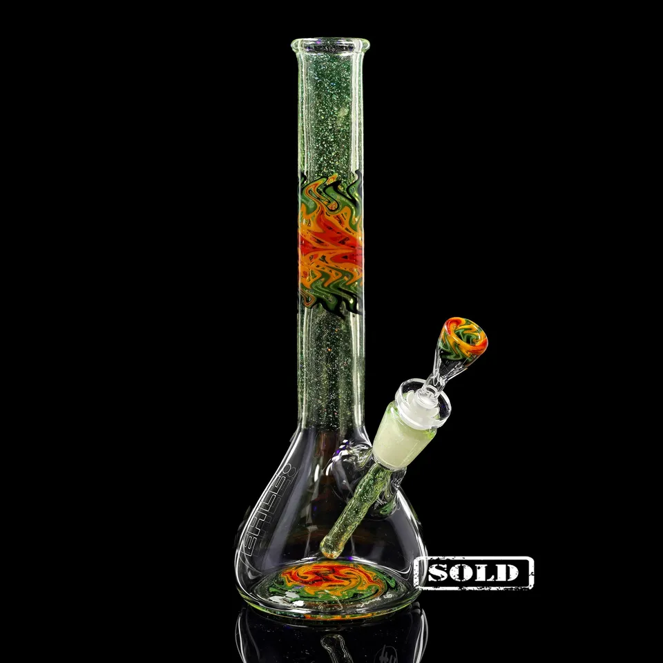ehle-x-mahglass-jamaica-citrine-mini-beaker-collab-bong image 1