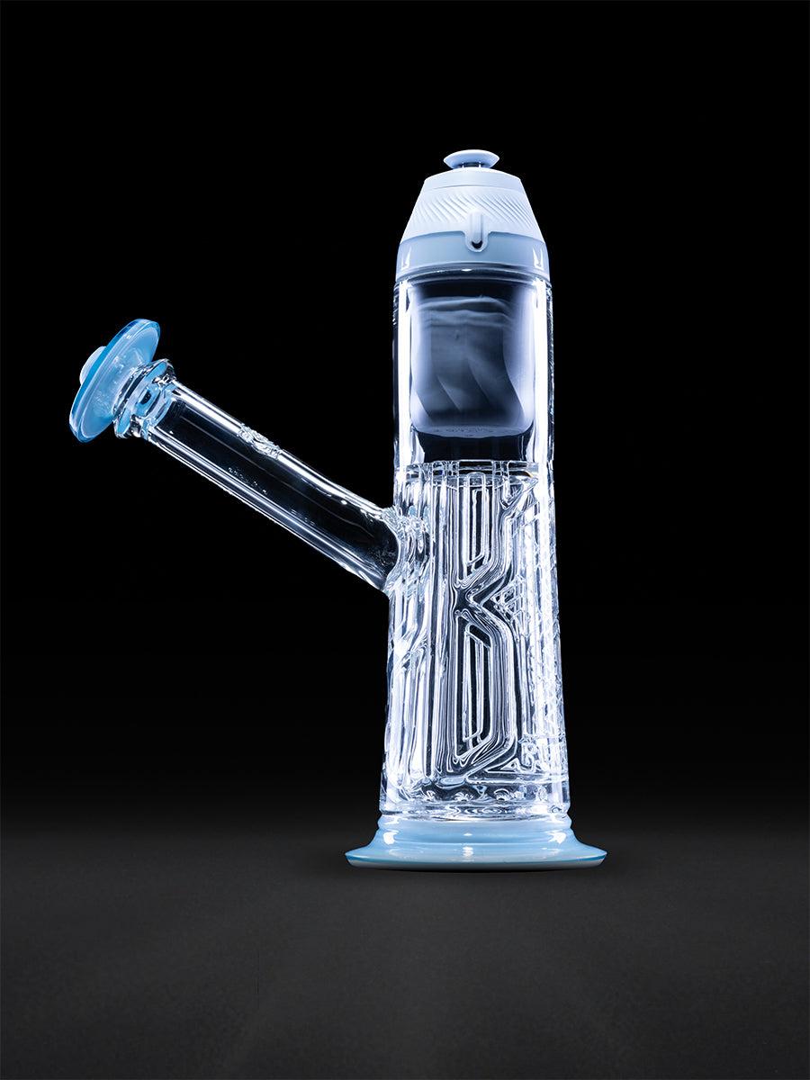puffco-proxy-bubbler-avant-garde-art-glass-white-satin-marina image 1