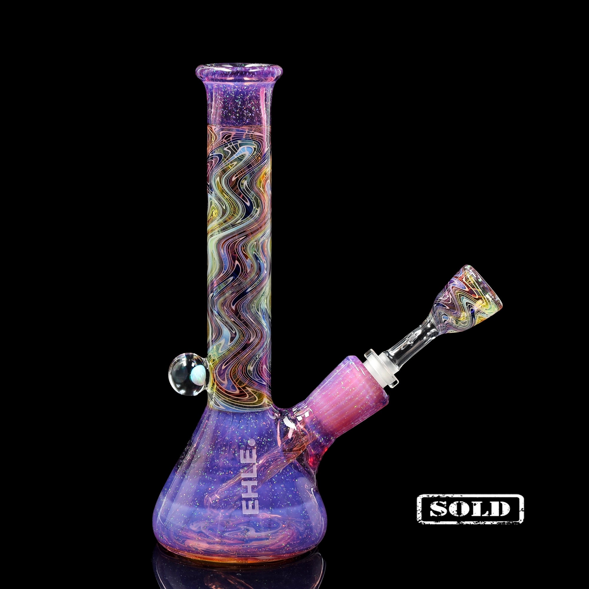 ehle-x-mah-mini-beaker-collab-bong-tele-magenta-opal image 2