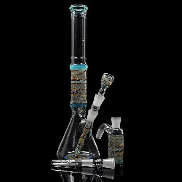 ehle-x-mikefro-collab-bong-1-beaker-teal-wigwag image 1
