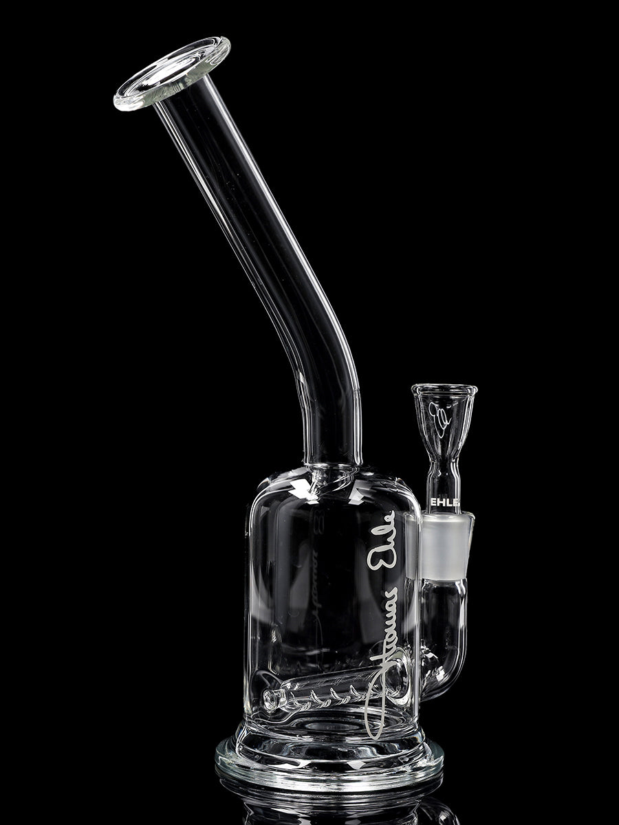 ehle-quergelegt-ns-14-glas-pfeife-10-cm-mit-thomas-ehle-logo image 2