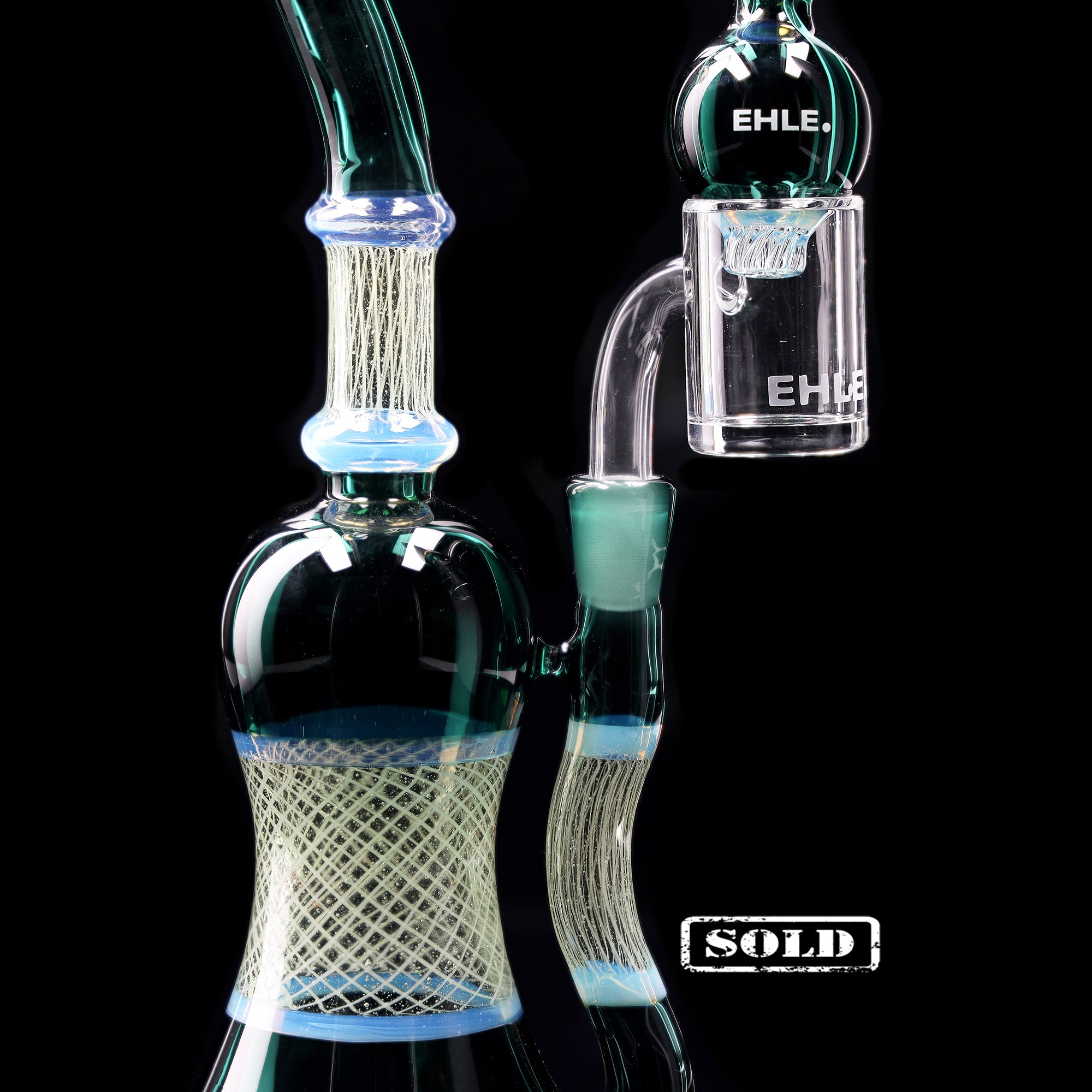 ehle-best-of-2024-juni-malachit-bubbler-ns10-mit-kopf-banger image 2