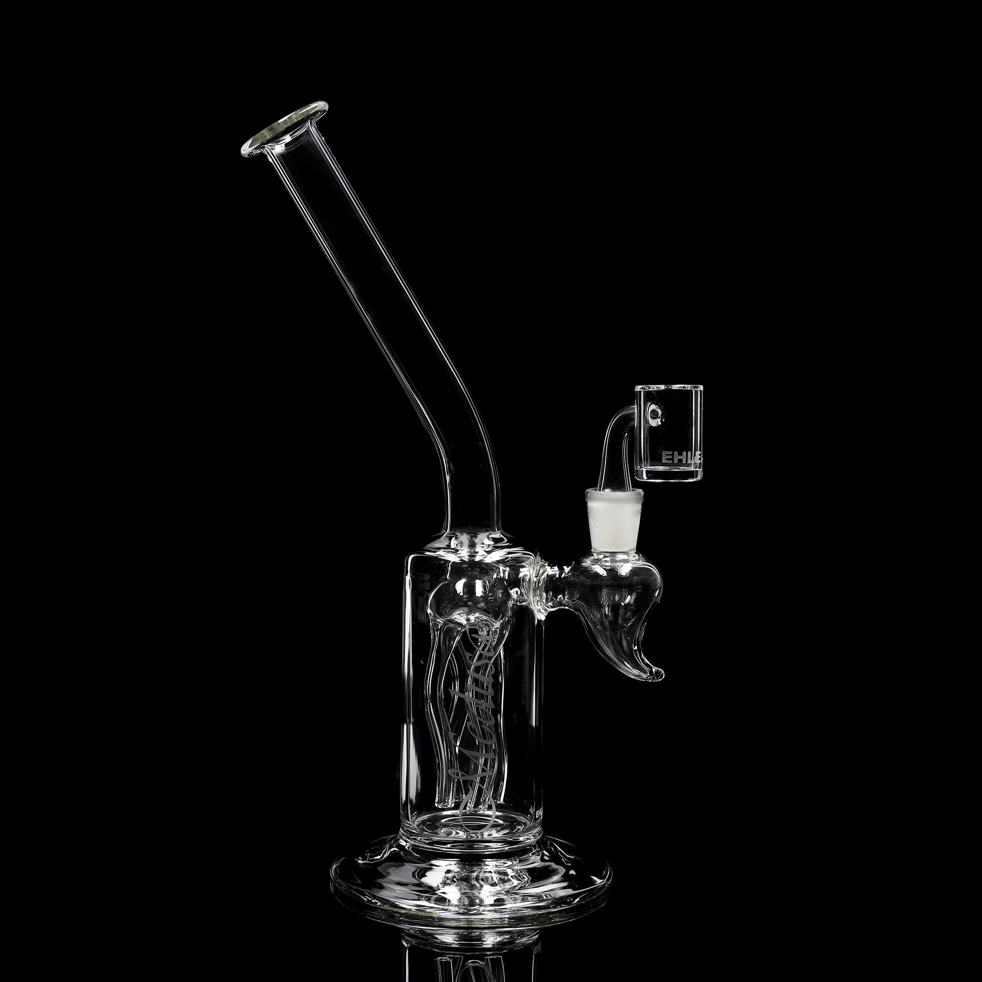 ehle-oil-rig-medusa-dab-rig-klarglas-mit-kopf-oder-quartz-banger image 1