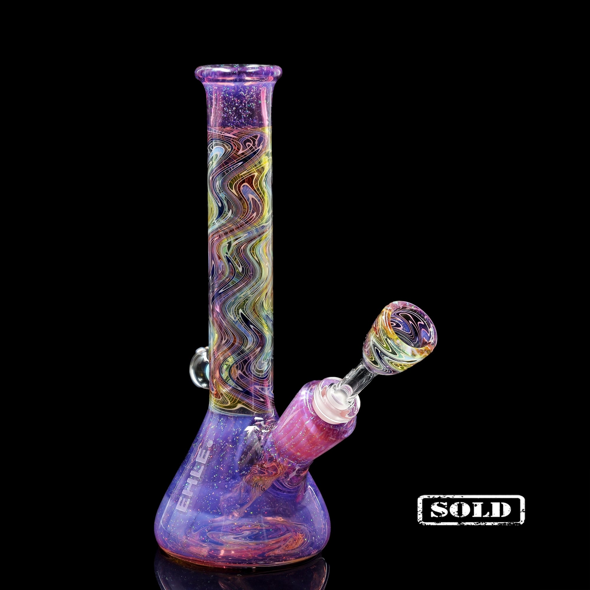 ehle-x-mah-mini-beaker-collab-bong-tele-magenta-opal image 5