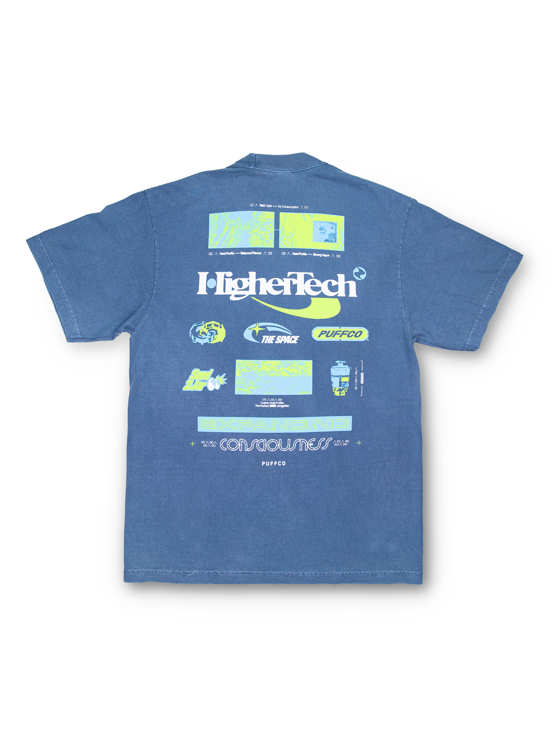 puffco-higher-tech-tee-t-shirt-vintage-blue-oversized image 2