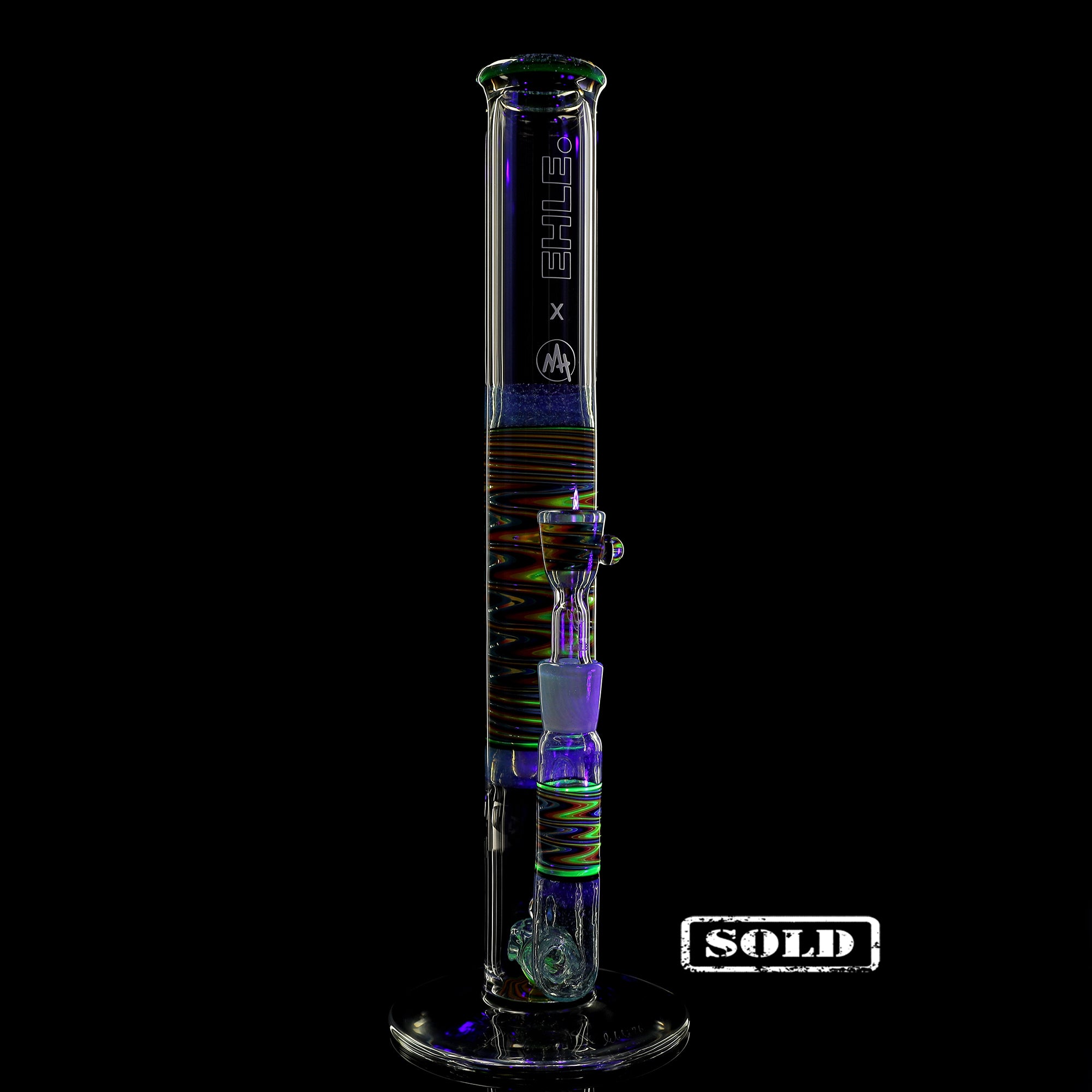 ehle-x-mah-perc-fire-water-bong-mit-percolator-uv image 2