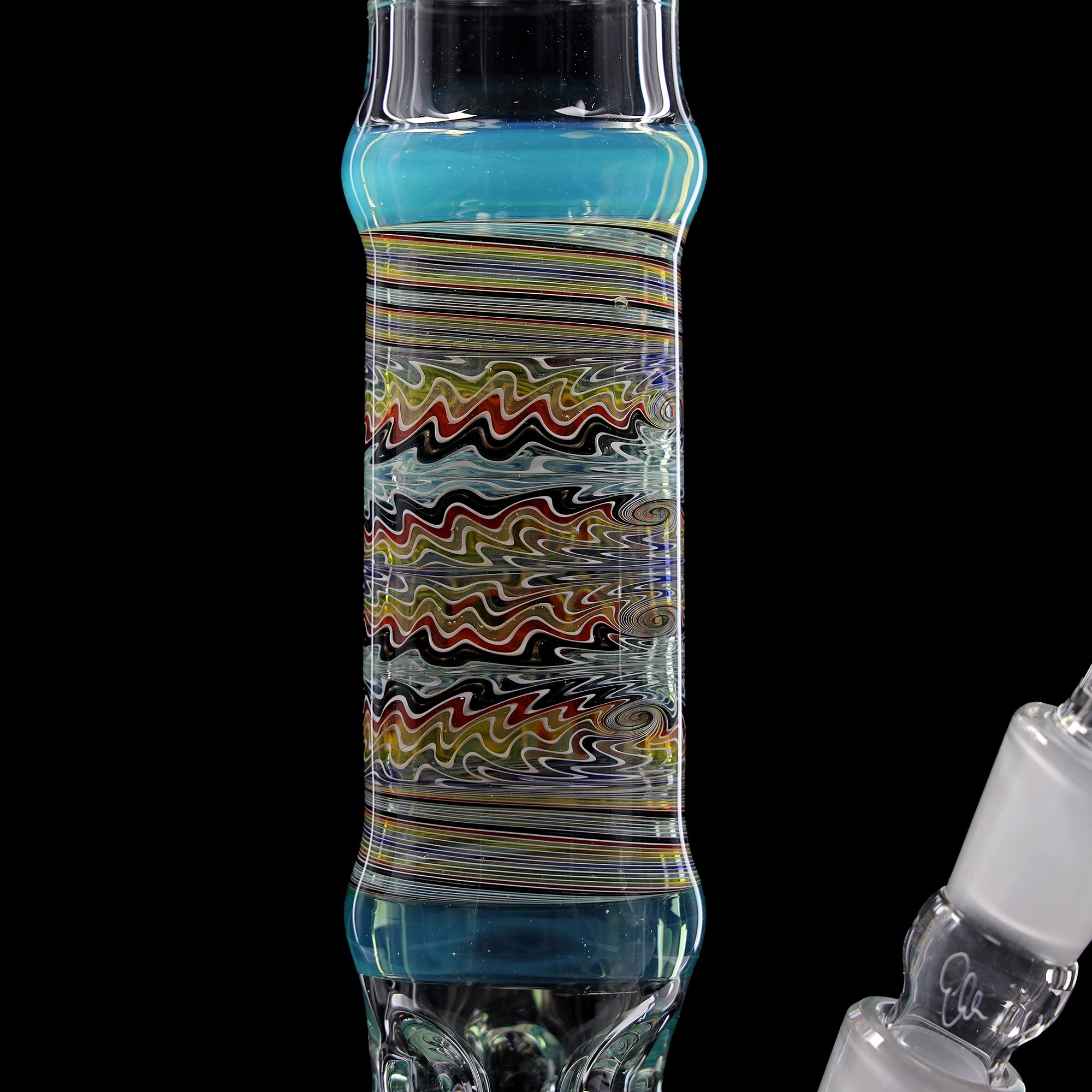 ehle-x-mikefro-collab-bong-1-beaker-teal-wigwag image 6