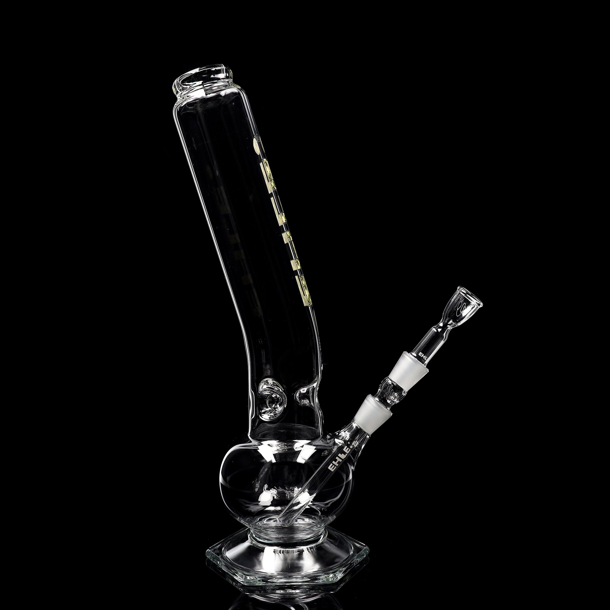 ehle-zylinderbong-1000-ml-mit-eiskerben-kugel-gebogen-ns-18 image 1