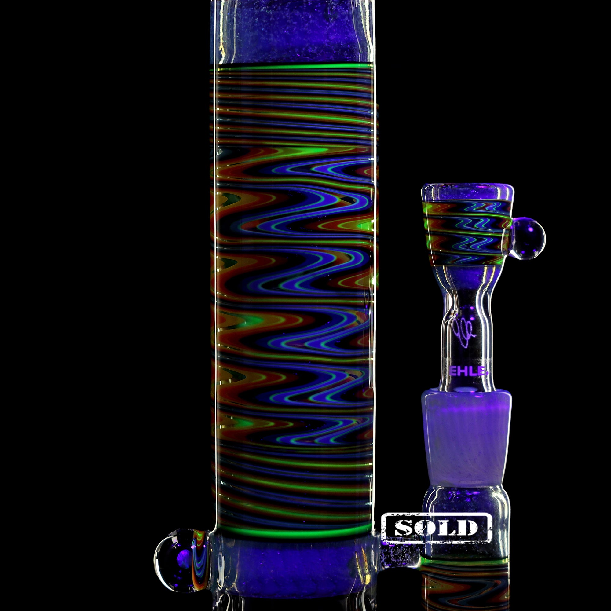 ehle-x-mah-perc-fire-water-bong-mit-percolator-uv image 6
