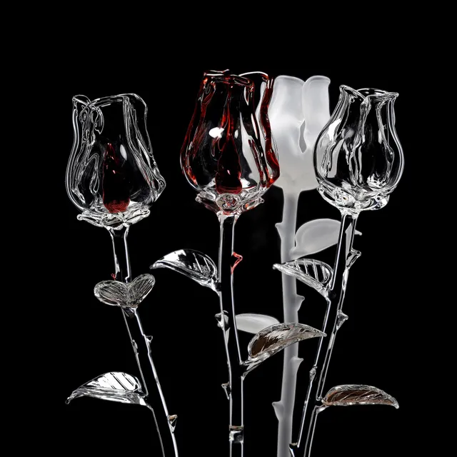 ehle-rose-glasrose-28-cm-4-farben image 1