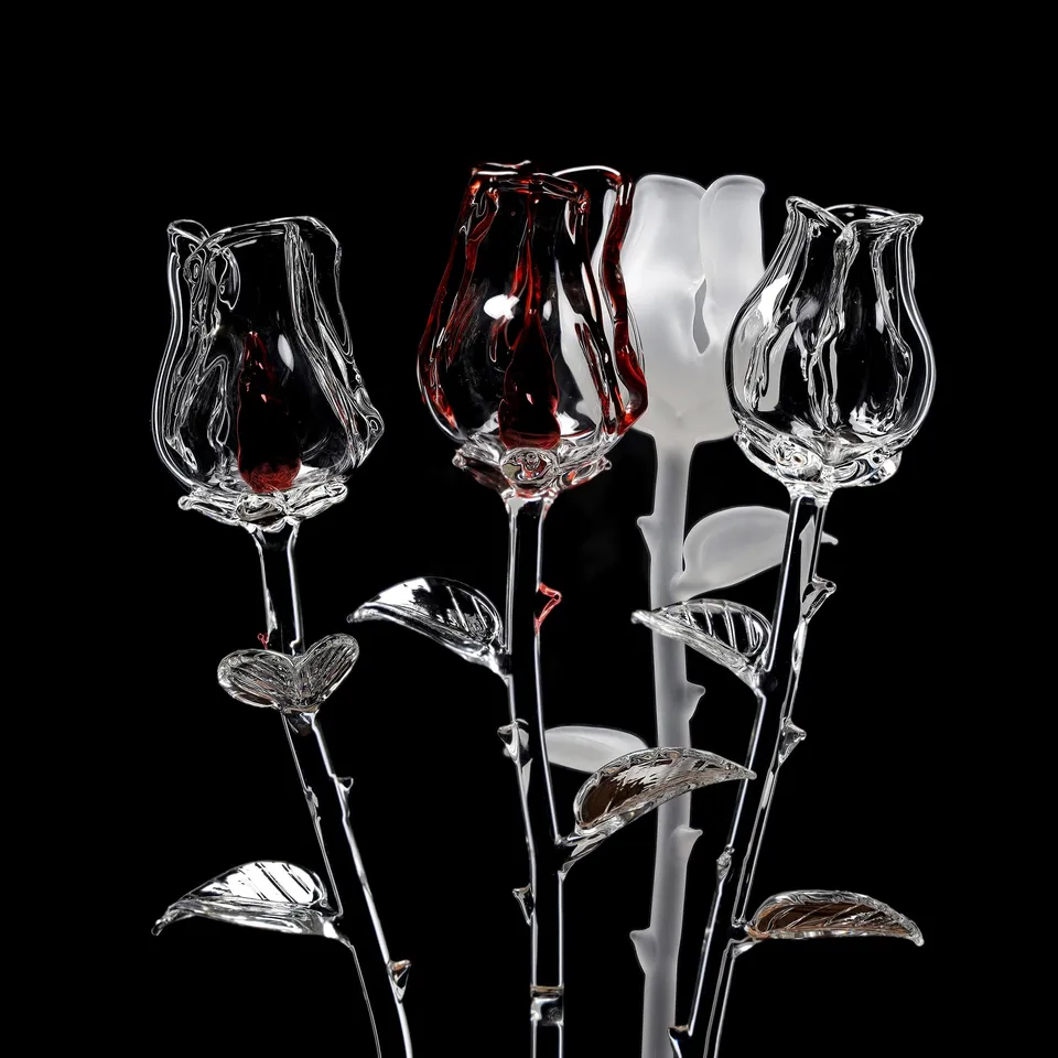ehle-rose-glasrose-28-cm-4-farben image 1