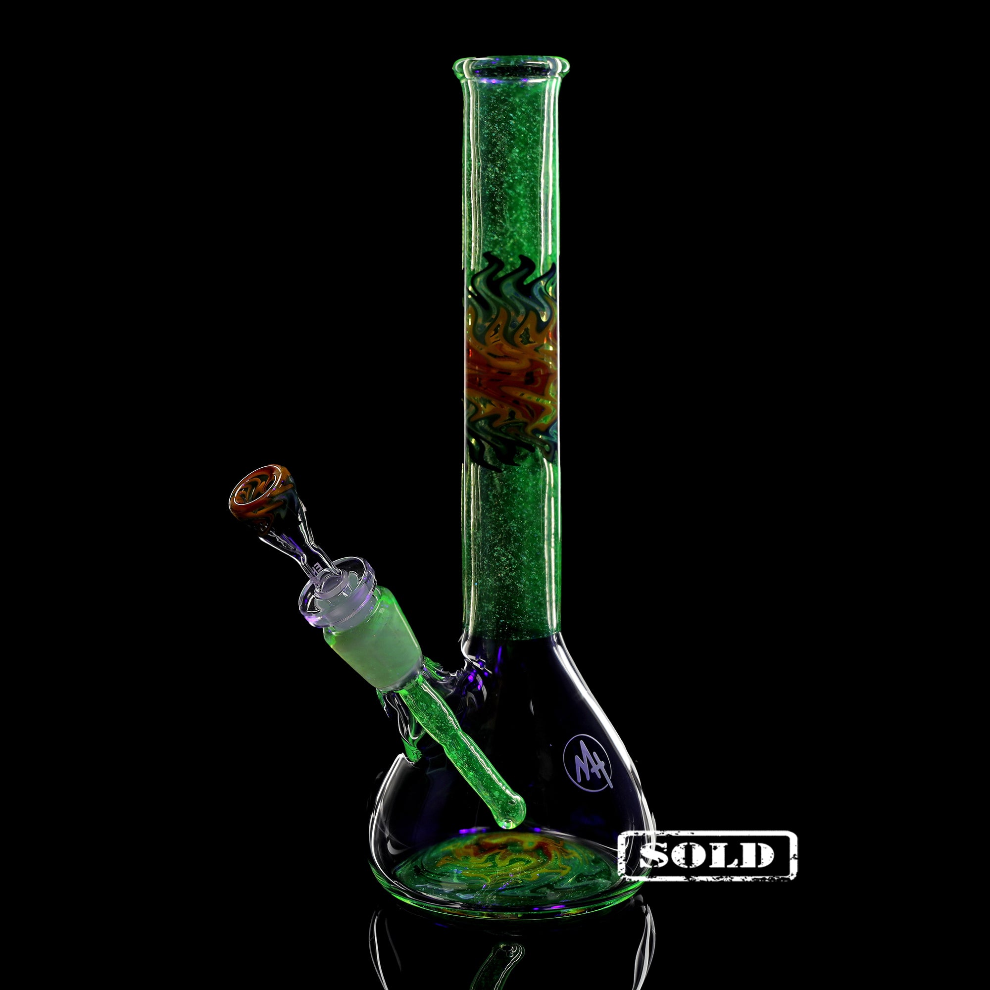 ehle-x-mahglass-jamaica-citrine-mini-beaker-collab-bong image 4