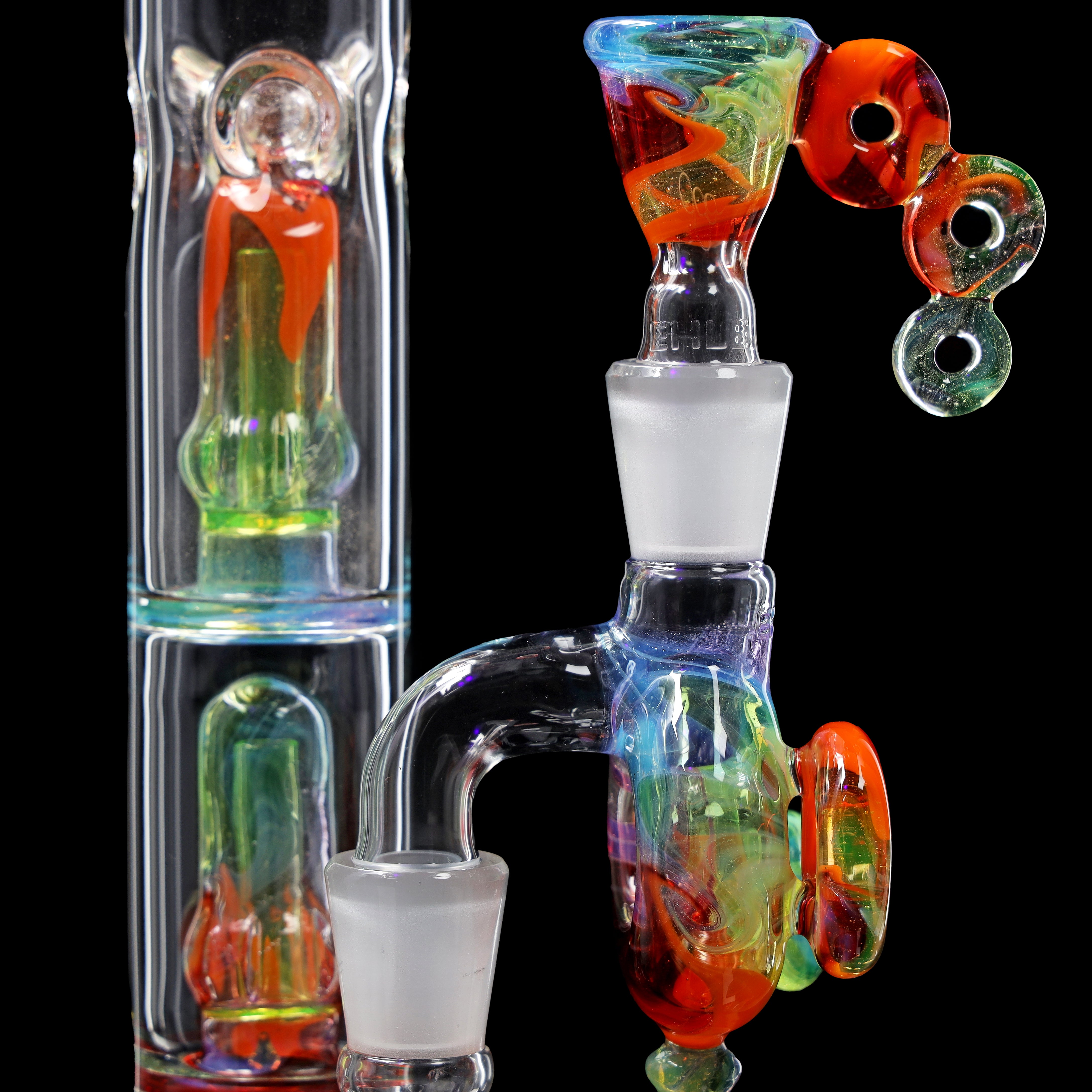 ehle-unikat-bong-leuchtende-sch-nheit-transparent-glowing-rainbow image 5
