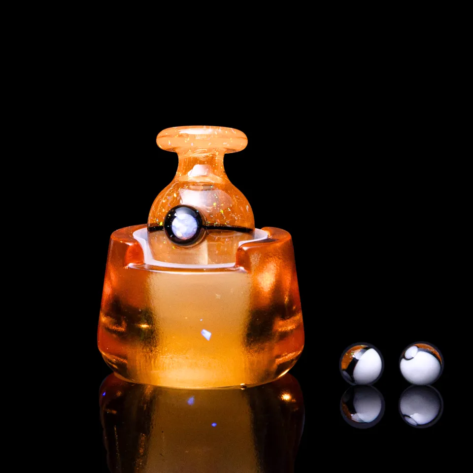 focus-v-dani-girl-glass-pokeball-bubble-cap-tangerine image 1