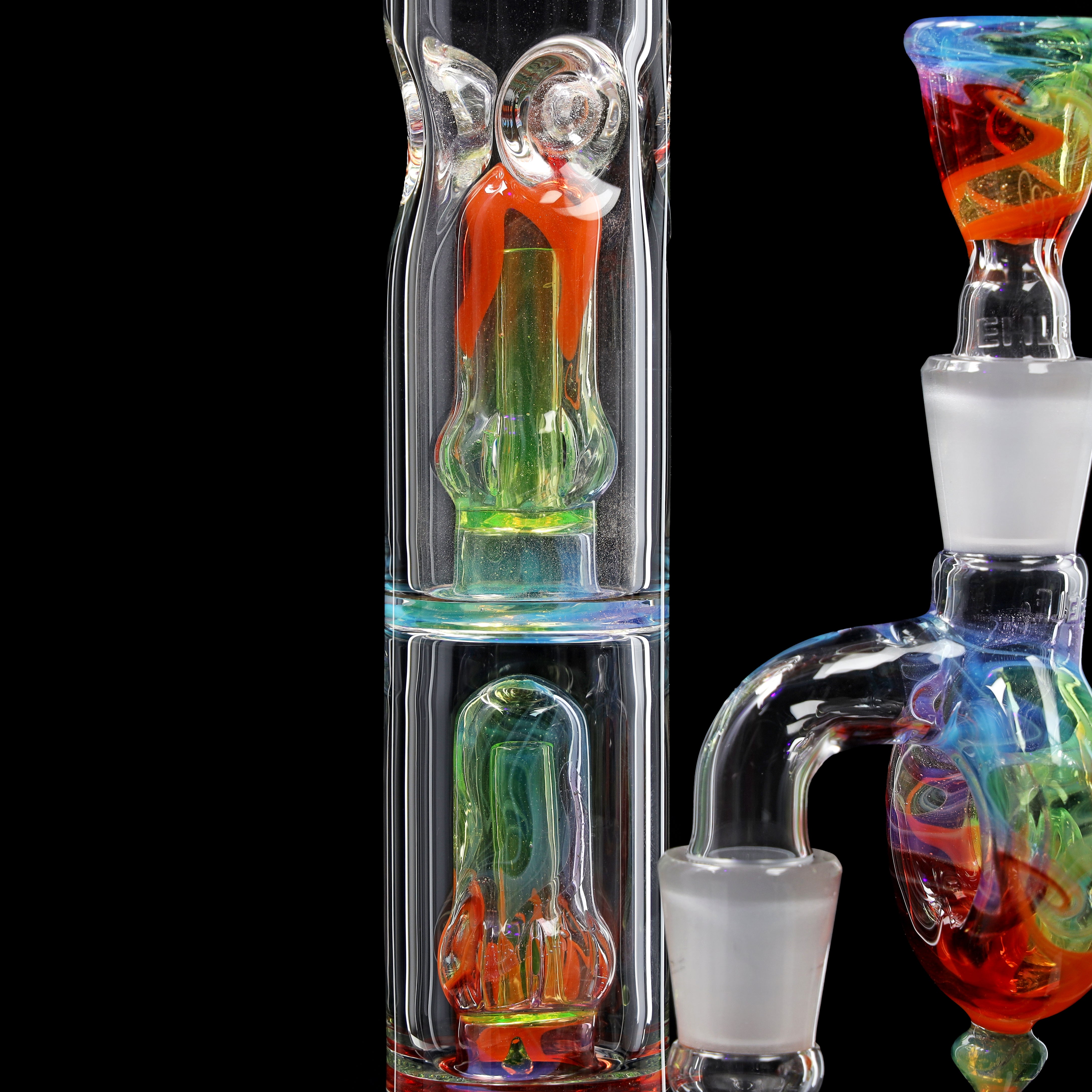 ehle-unikat-bong-leuchtende-sch-nheit-transparent-glowing-rainbow image 7
