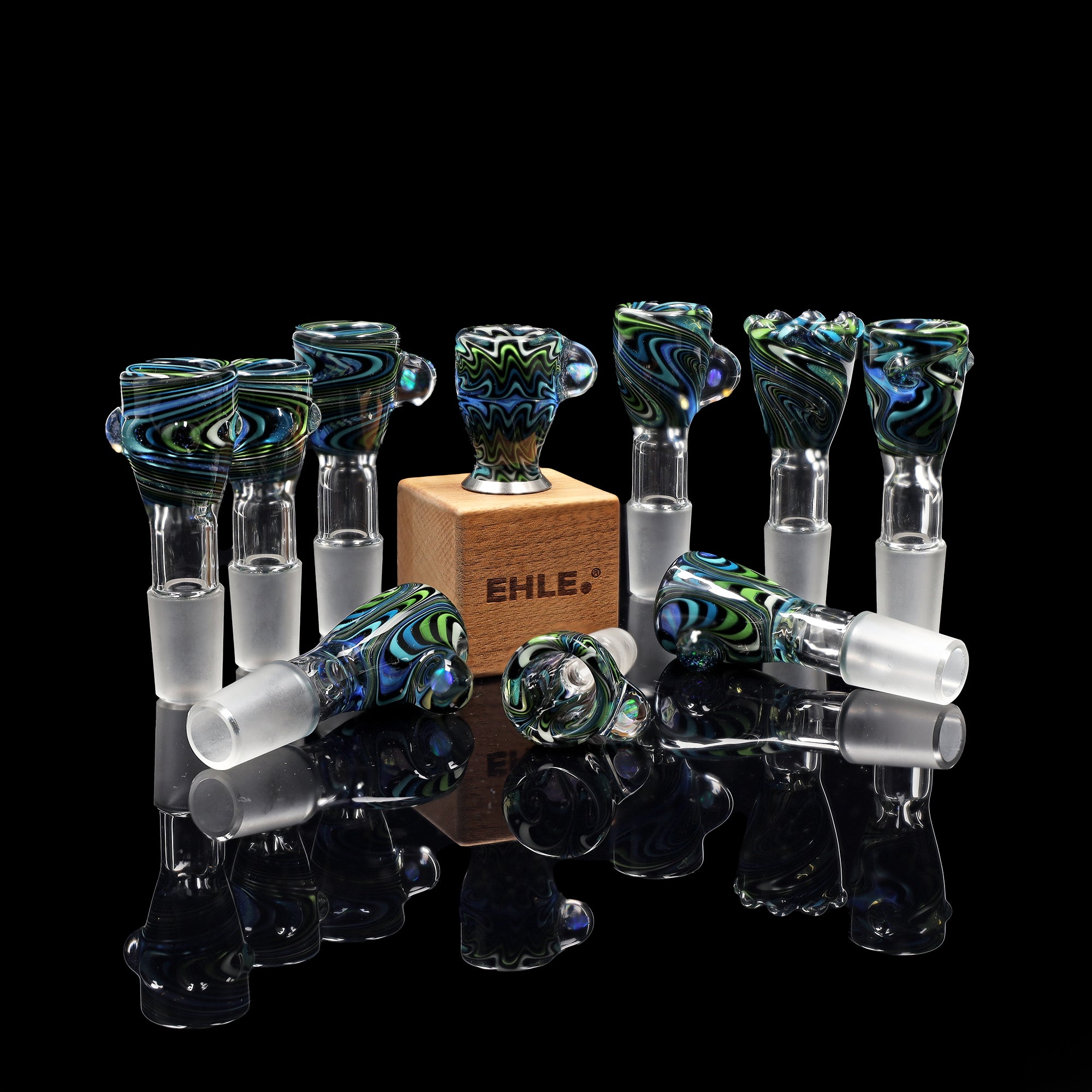 ehle-x-mahglass-k-pfchen-springtime-wigwag-unikat-mit-opalen image 1