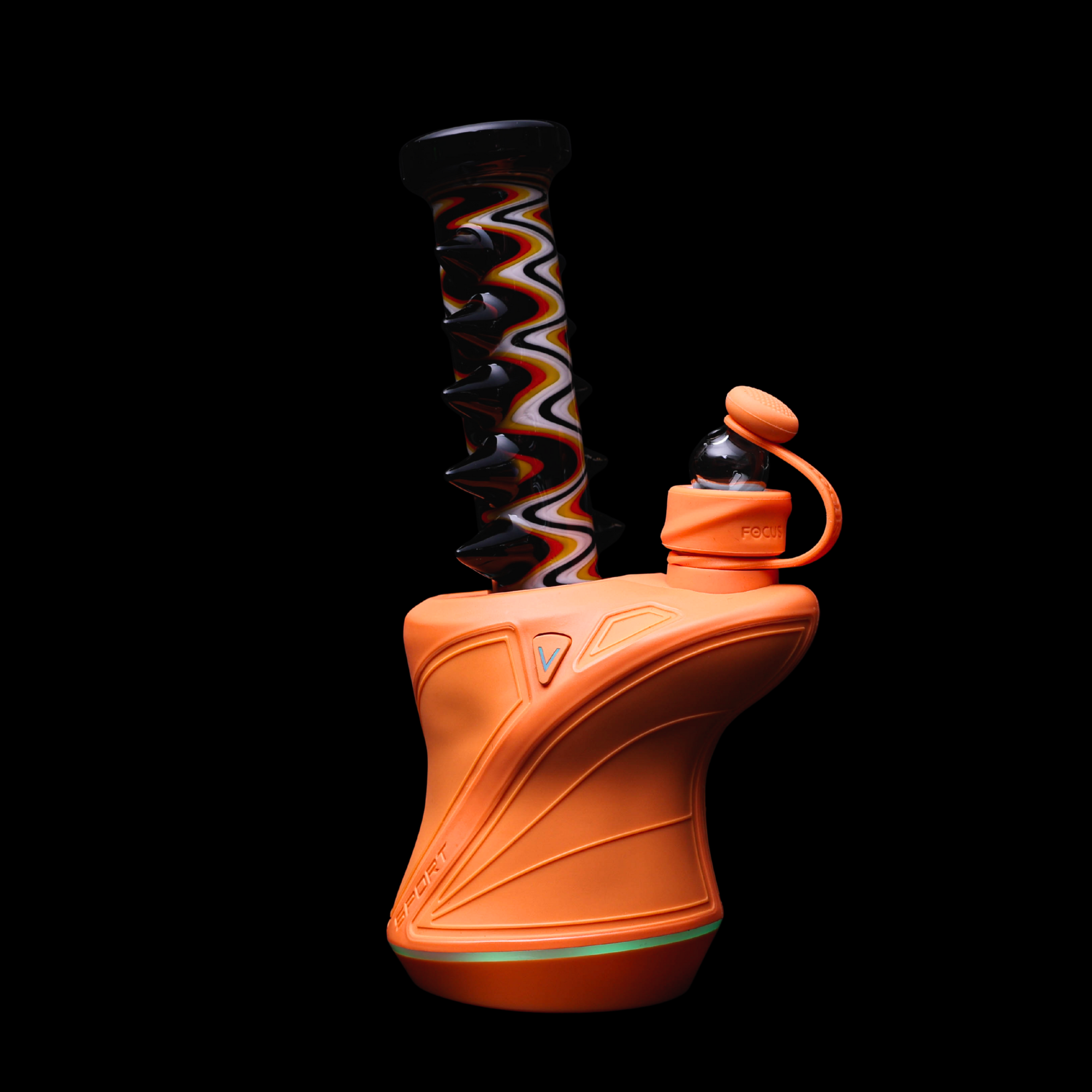focus-v-x-carsten-glass-carta-dry-top-spike-ripple-white-black-orange image 1