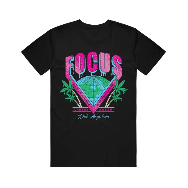 focus-v-dab-anywhere-neon-t-shirt-schwarz image 1