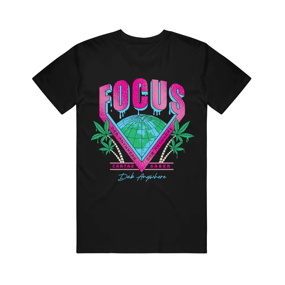 focus-v-dab-anywhere-neon-t-shirt-schwarz image 1