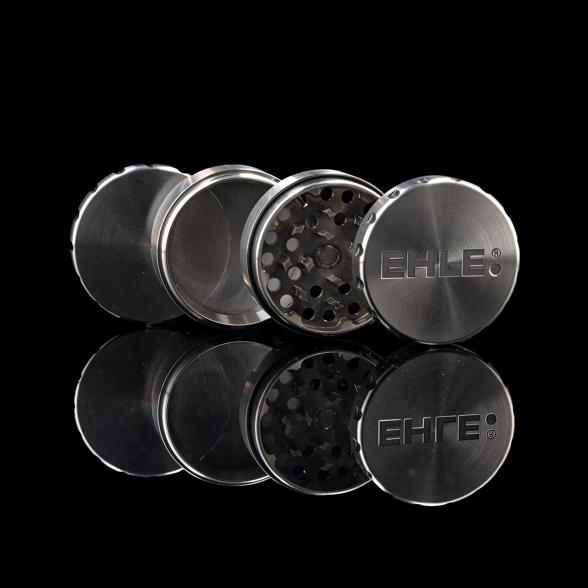 ehle-edelstahl-grinder-63mm-silber-4-teilig-mit-pollensieb image 3