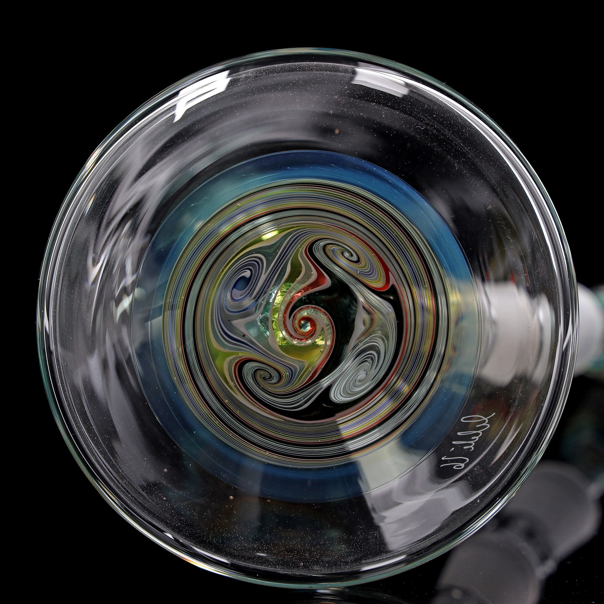 ehle-x-mikefro-collab-bong-1-beaker-teal-wigwag image 8