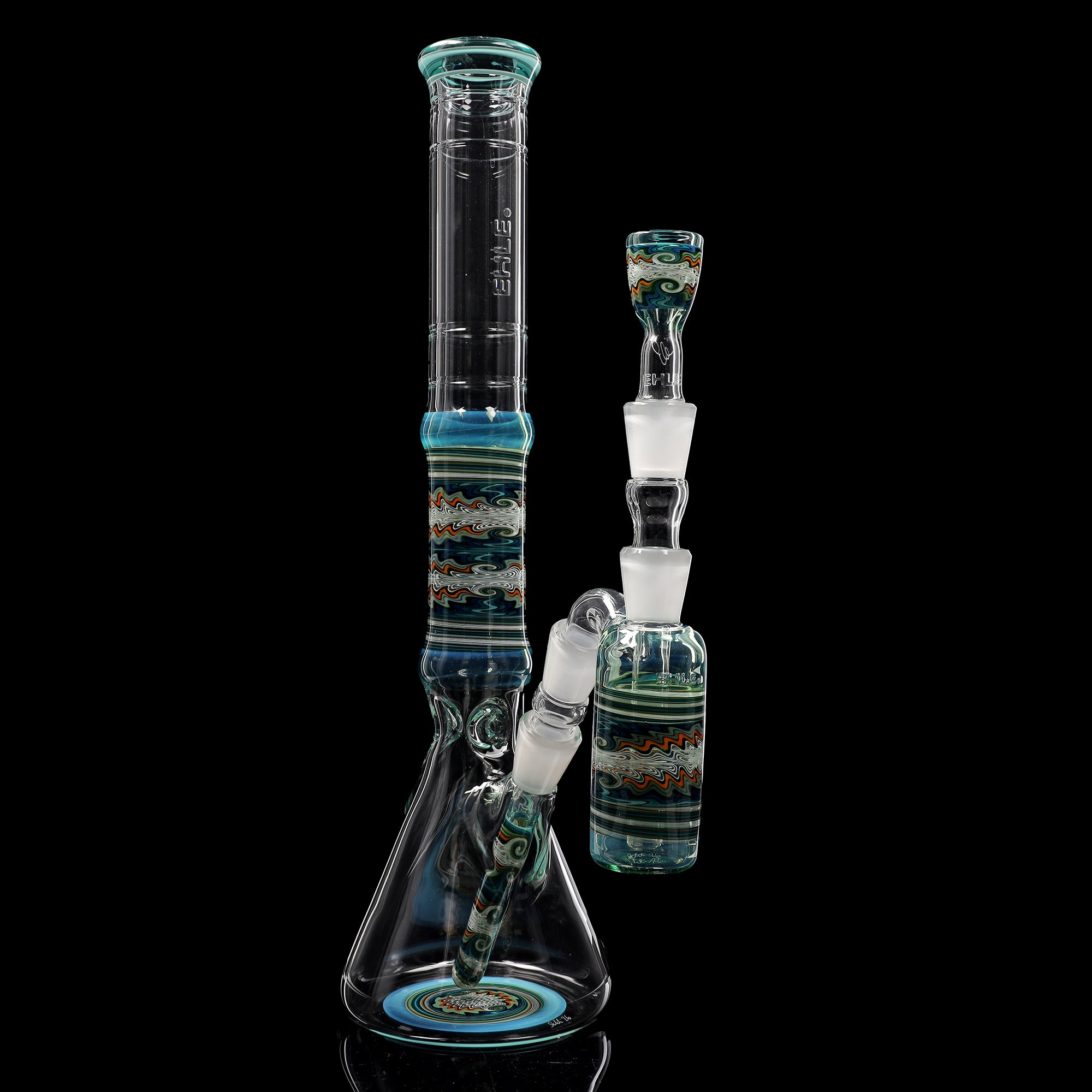 ehle-x-mikefro-collab-bong-2-beaker-44-cm image 2