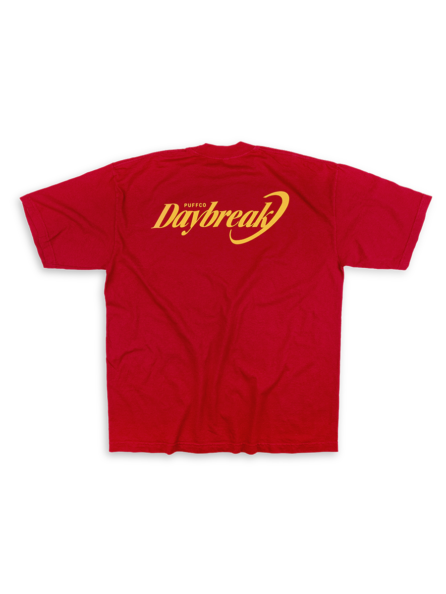 puffco-daybreak-t-shirt-dark-red-oversized image 2