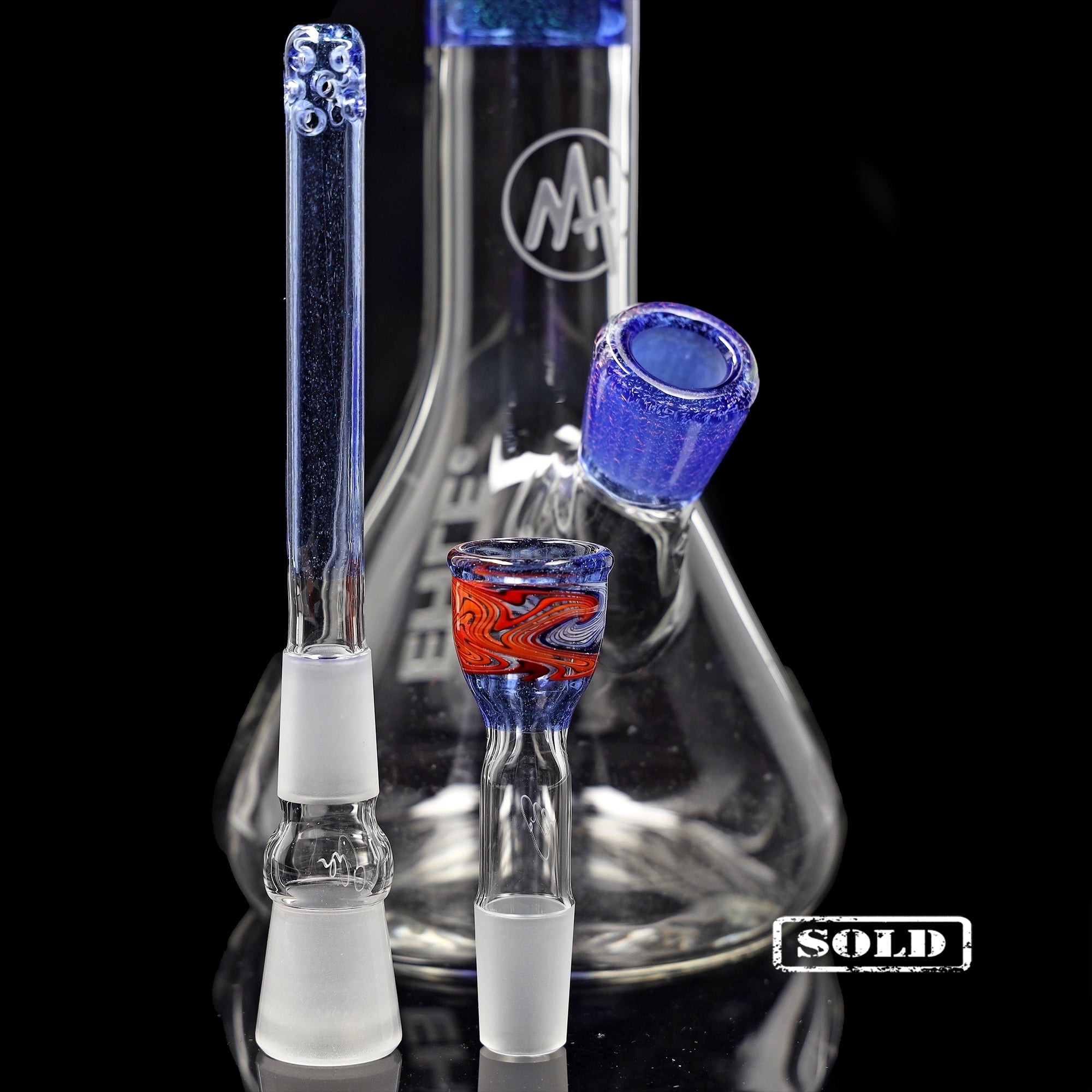 ehle-x-mah-dichroic-beaker-collab-bong-reticello-rainbow image 2